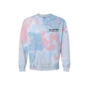 Blackpink Official Coachella 2023 Tie Dye Crewneck Pink/Blue S